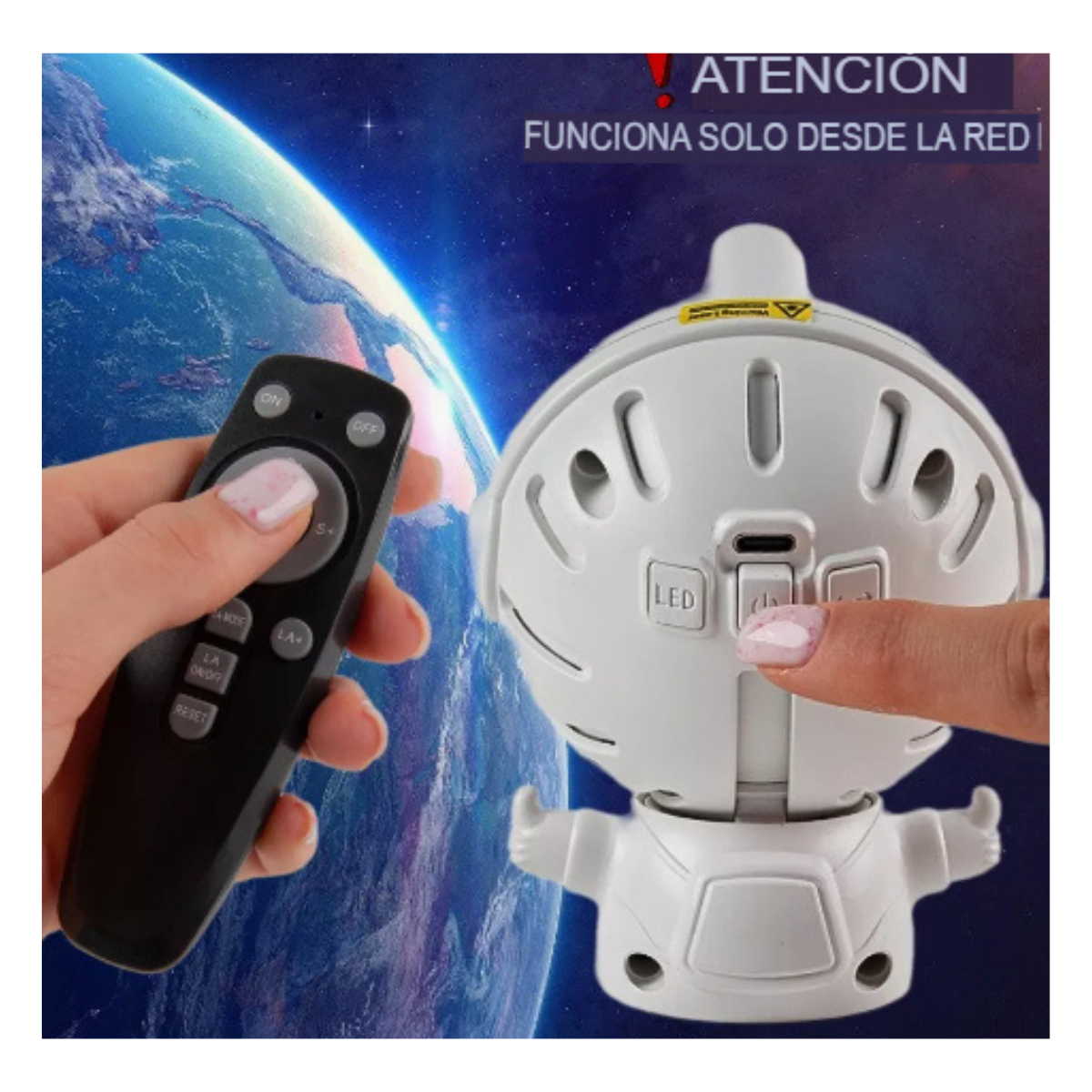 Proyector de Luz Nocturna Astronauta